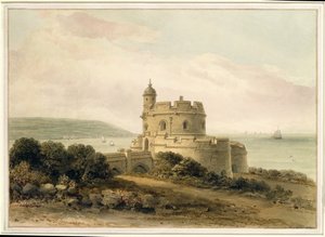 Castello di St. Mawes, Cornovaglia, 1821